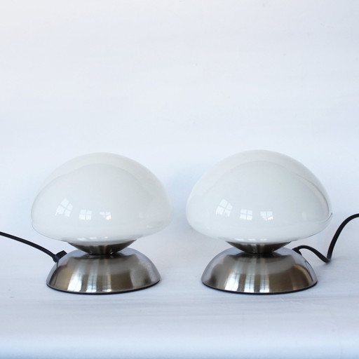 2 lampes tactiles à champignon