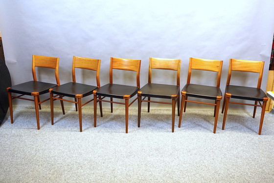 Image 1 of Chaises de salle à manger vintage de Georg Leowald pour Wilkhahn, années 1950, lot de 6