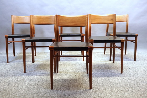 Image 1 of Chaises de salle à manger vintage de Georg Leowald pour Wilkhahn, années 1950, lot de 6
