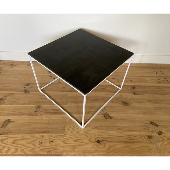 Image 1 of Square vintage slate coffee table