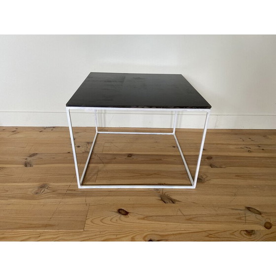 Image 1 of Square vintage slate coffee table