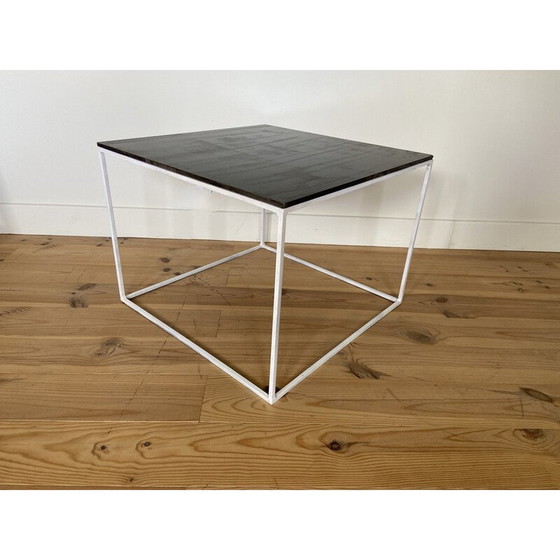 Image 1 of Square vintage slate coffee table