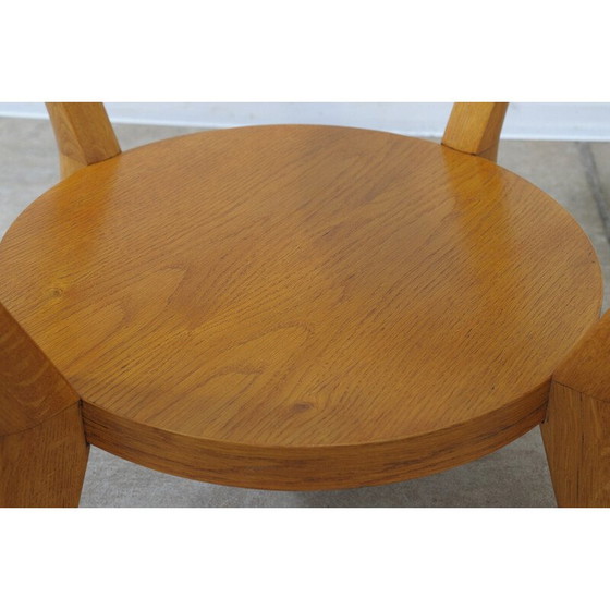 Image 1 of Vintage oak glazed coffee table by Kropacek and Kozelka, Czechoslovakia 1944