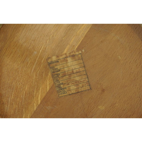 Image 1 of Vintage oak glazed coffee table by Kropacek and Kozelka, Czechoslovakia 1944