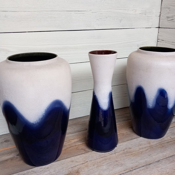 Image 1 of 3x Bay keramik vases