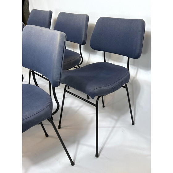 Image 1 of Set of 6 vintage Delfino dining chairs by Erberto Carboni for Arflex, 1950s