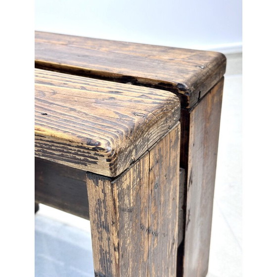 Image 1 of Pair of vintage "les arcs" stools by Charlotte Perriand, 1960