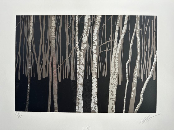 Image 1 of Silkscreen trees