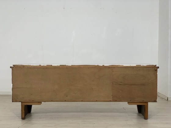 Image 1 of Credenza e cassettiera vintage in stile shabby chic di metà secolo