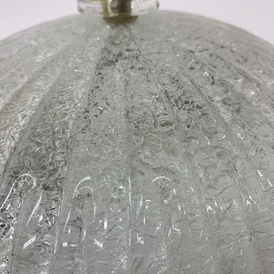 Image 1 of Vintage Glass Ceiling Lamp - 1970s, Italian