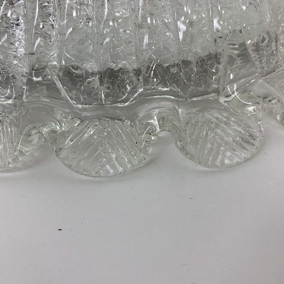 Image 1 of Vintage Glass Ceiling Lamp - 1970s, Italian