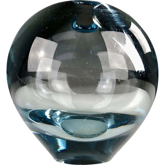 Image 1 of Vintage Danish handblown glass vase by Per Lütken for Holmegaard, 1950s