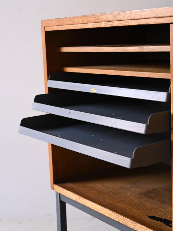 Image 1 of Credenza da ufficio in rovere scandinavo anni &#39;60, mobile TV moderno vintage