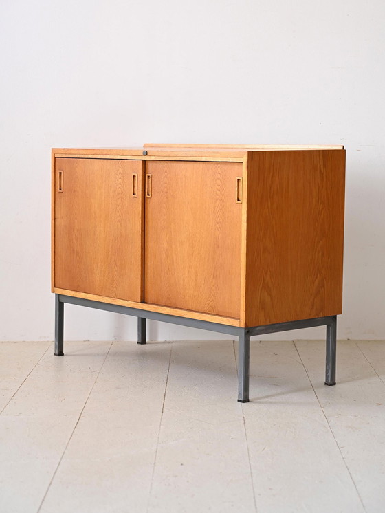 Image 1 of Credenza da ufficio in rovere scandinavo anni &#39;60, mobile TV moderno vintage