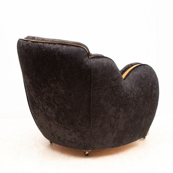 Image 1 of Pair of vintage Cloud back Armchairs by Harry & Lou Epstein Art Deco 1930