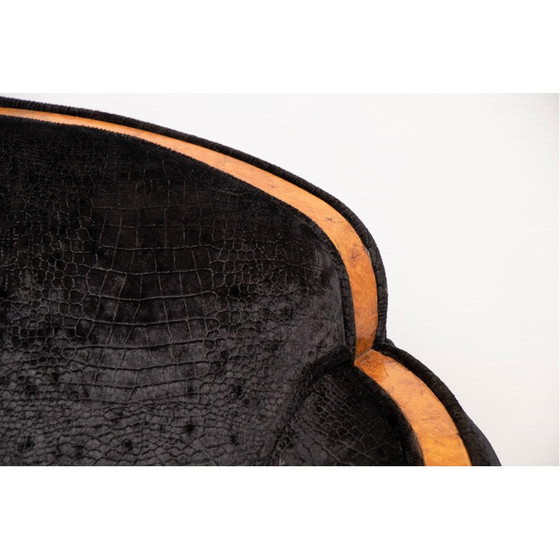 Image 1 of Pair of vintage Cloud back Armchairs by Harry & Lou Epstein Art Deco 1930