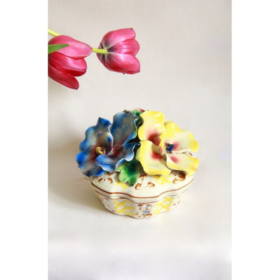 Image 1 of Vintage ceramic box, Italy 1950