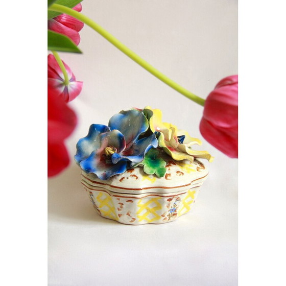 Image 1 of Vintage ceramic box, Italy 1950