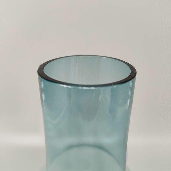 Image 1 of 1970s Astonishing Light Blue Vase #1376 by Tamara Aladin Vase for Riihimaki/Riihimaen Lasi Oy