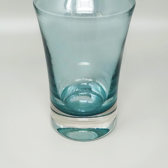 Image 1 of 1970s Astonishing Light Blue Vase #1376 by Tamara Aladin Vase for Riihimaki/Riihimaen Lasi Oy