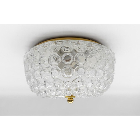 Image 1 of Lampada da soffitto in vetro vintage per Limburg, Germania, 1960