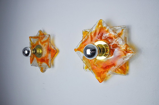 Image 1 of 2x D'Appliques Murano Mazzega