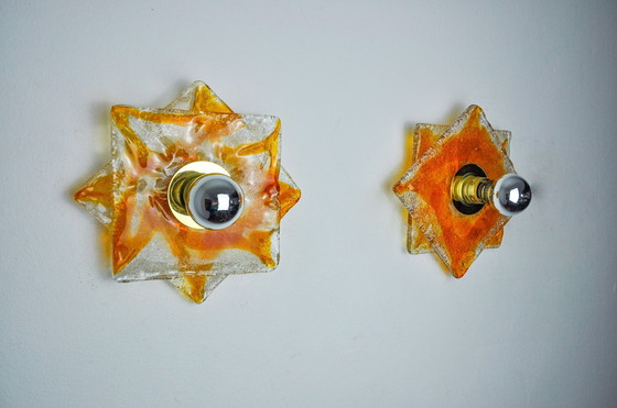 Image 1 of 2x D'Appliques Murano Mazzega