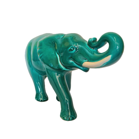 Image 1 of French ceramic Elephant statue, 1960s