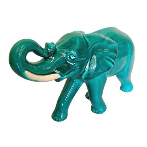 French ceramic Elephant statue, 1960s