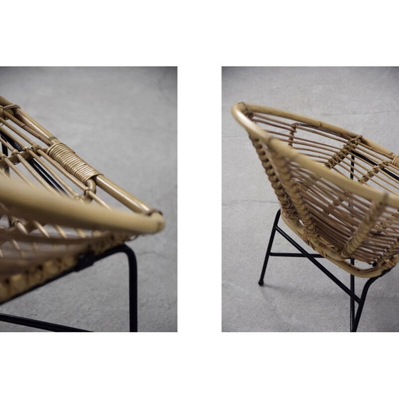 Image 1 of Pair of mid-century bamboo armchairs, 1960