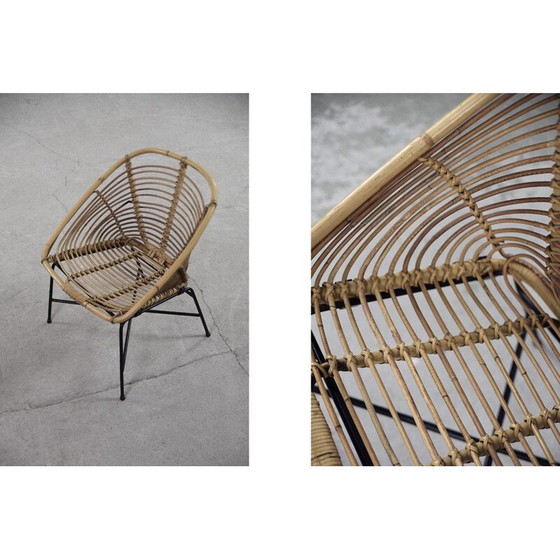 Image 1 of Pair of mid-century bamboo armchairs, 1960