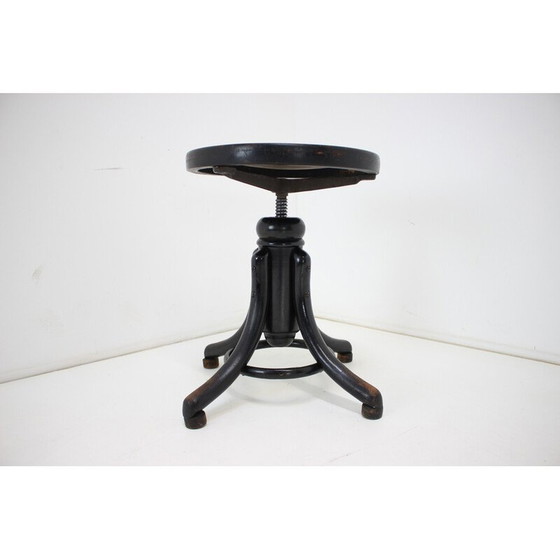 Image 1 of Vintage adjustable piano stool for Thonet, Czechoslovakia 1920