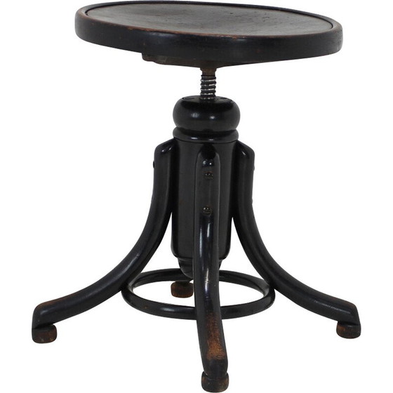 Image 1 of Vintage adjustable piano stool for Thonet, Czechoslovakia 1920