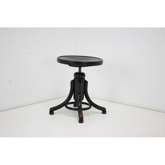 Image 1 of Vintage adjustable piano stool for Thonet, Czechoslovakia 1920
