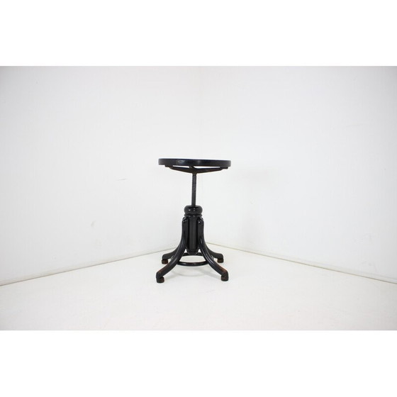 Image 1 of Vintage adjustable piano stool for Thonet, Czechoslovakia 1920