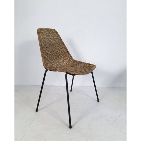 Image 1 of Pair of vintage wicker chairs by Campo and Graffi