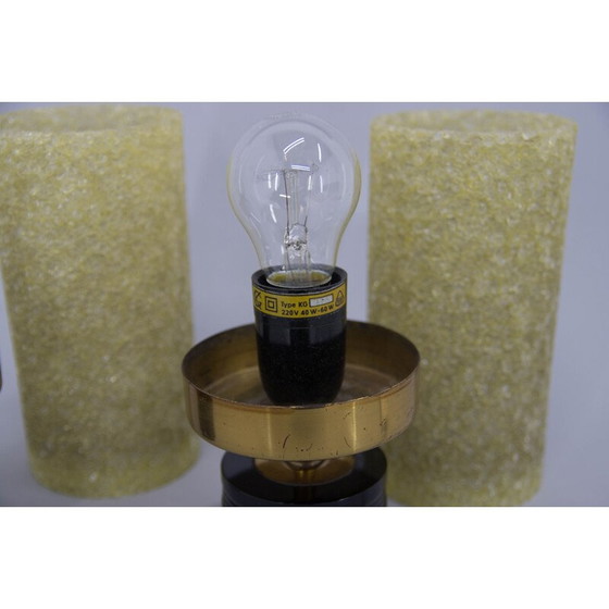 Image 1 of Pair of vintage brass and resin table lamps, 1960