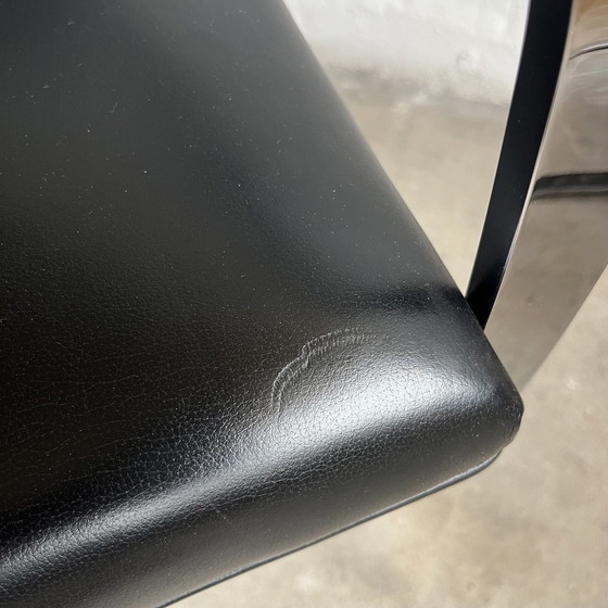 Image 1 of Knoll International - Brno cantilever chair - Black leather