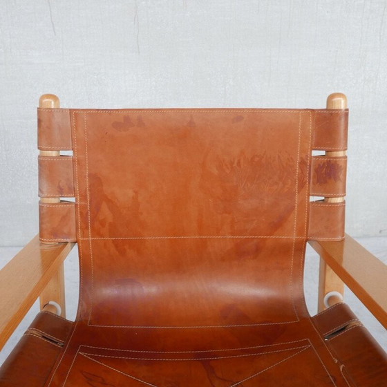 Image 1 of Pair of vintage "Scacciapensieri" leather armchairs by De Pas, D'Urbino and Lomazzi for Poltronova, Italy 1970s