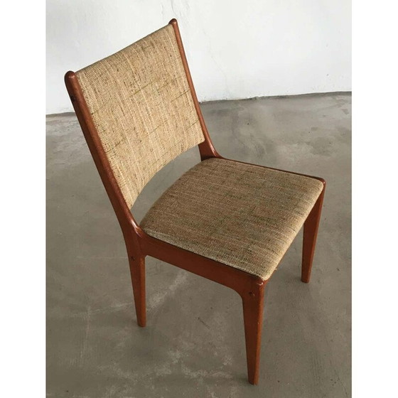 Image 1 of Set of 6 vintage teak dining chairs by Johannes Andersen for Uldum Møbler, Denmark 1960