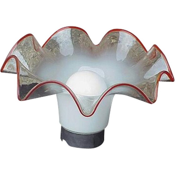 Image 1 of Lampada vintage in vetro lattimo per Vistosi, Italia 1970