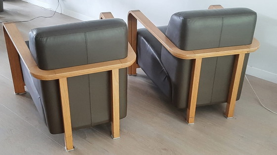 Image 1 of 2x Leolux armchairs