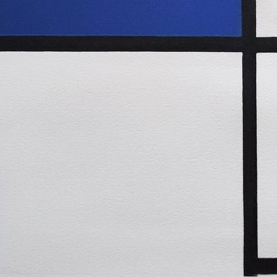 Image 1 of 1970S Original Gorgeous After Piet Mondrian "Composition" Limited Edition Lithograph