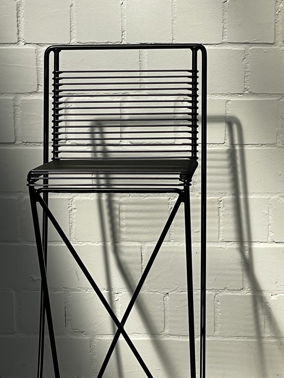 Image 1 of Till Behrens | postmodern bar | cantilever bar stool | all black