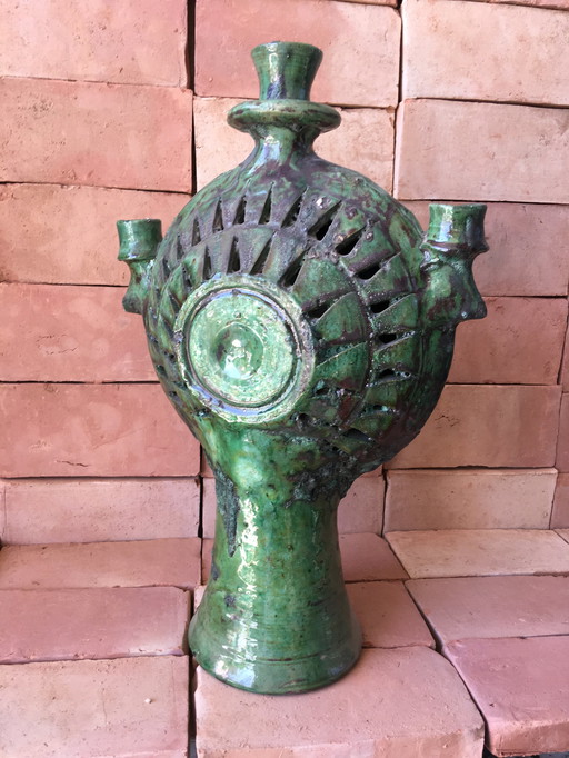 Tamegroute candlestick pottery