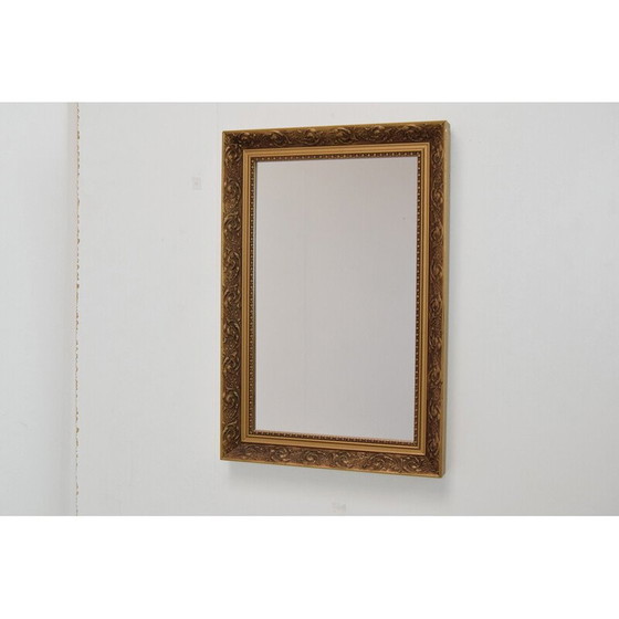 Image 1 of Specchio in legno di metà secolo, Cecoslovacchia, anni '60