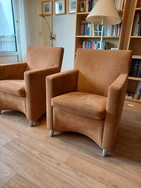 Image 1 of 2x Leolux Armchairs Dolcinea