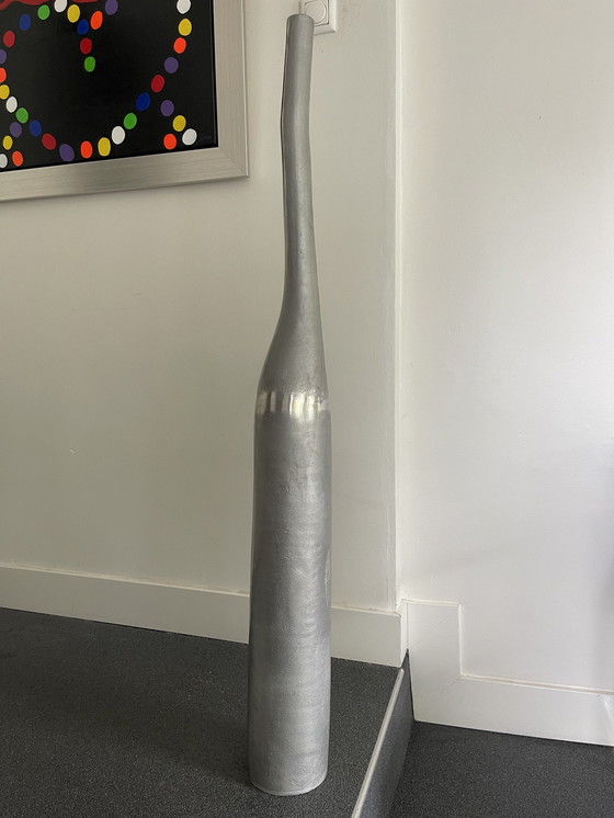 Image 1 of Large Tall Luxury Metal Vase 1.22M High !