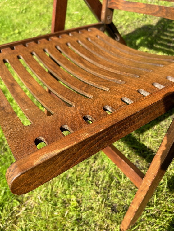 Image 1 of Pair Of "Rex" Folding Armchairs By Niko Kralj