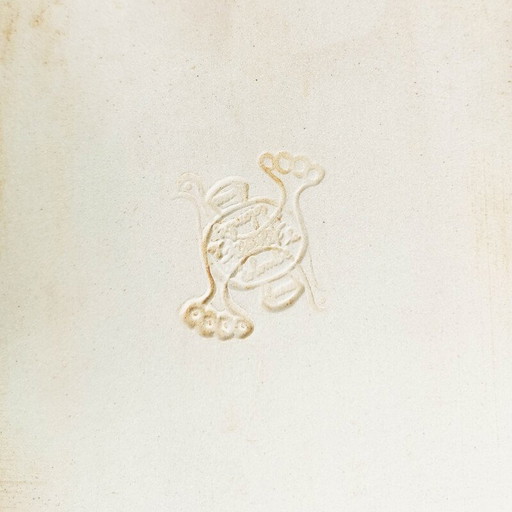 Plato de cerámica vintage de Colombe, Francia, 1960